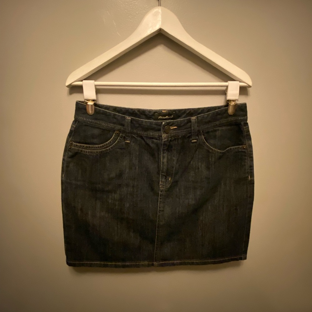 Eddie Bauer denim mini skirt size 8